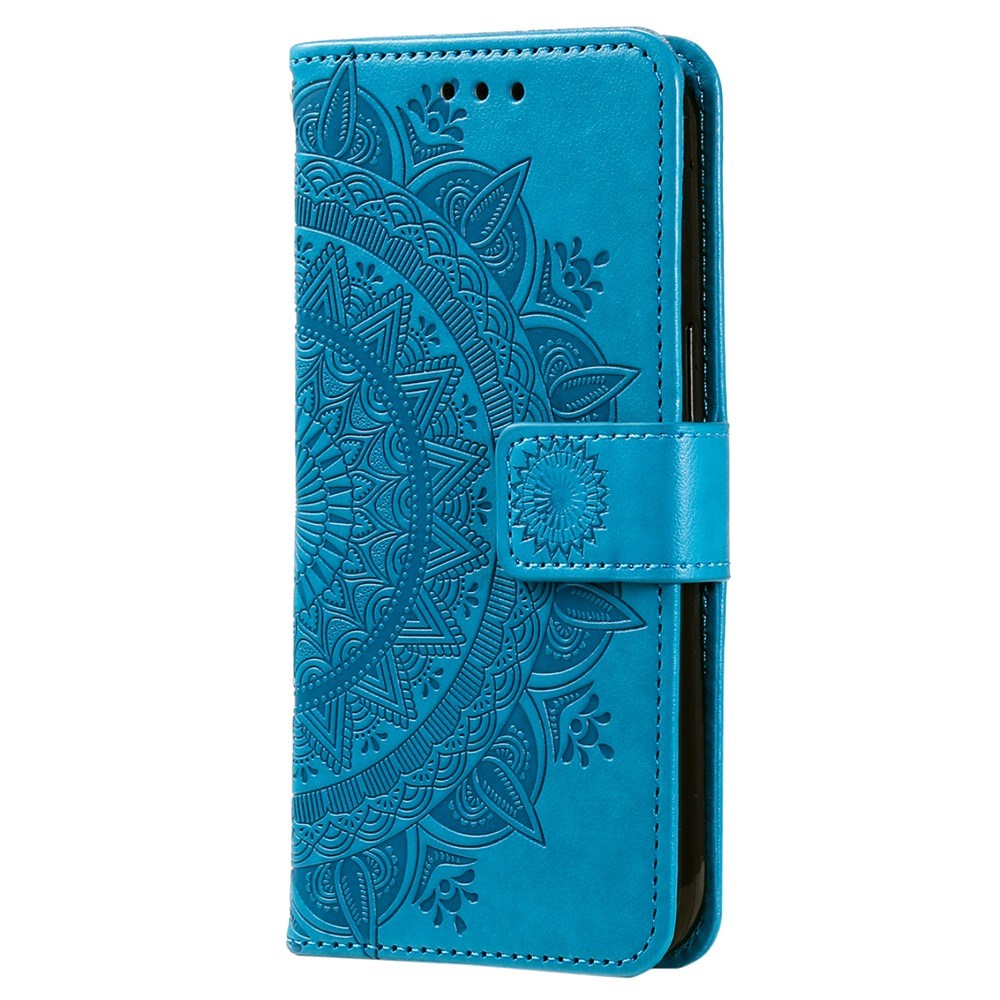 OnePlus 15R EIDERWOOD Kunstlæder Flip Cover m. Mønster - Blå