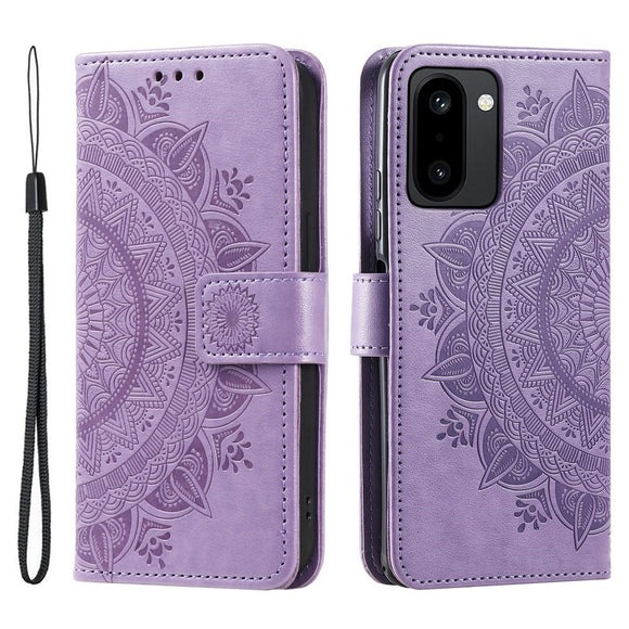 OnePlus 15R EIDERWOOD Kunstlæder Flip Cover m. Mønster - Lilla