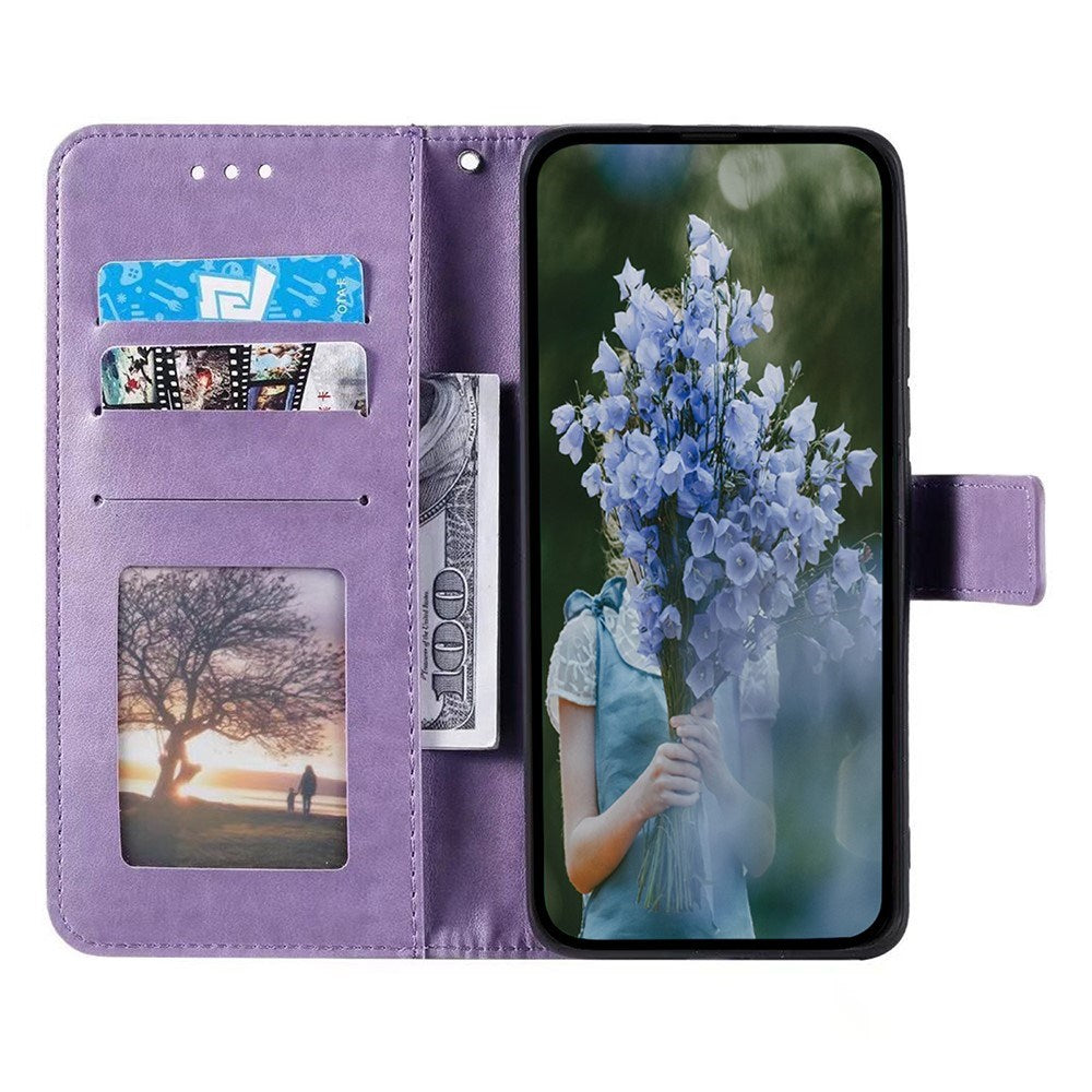 OnePlus 15R EIDERWOOD Kunstlæder Flip Cover m. Mønster - Lilla
