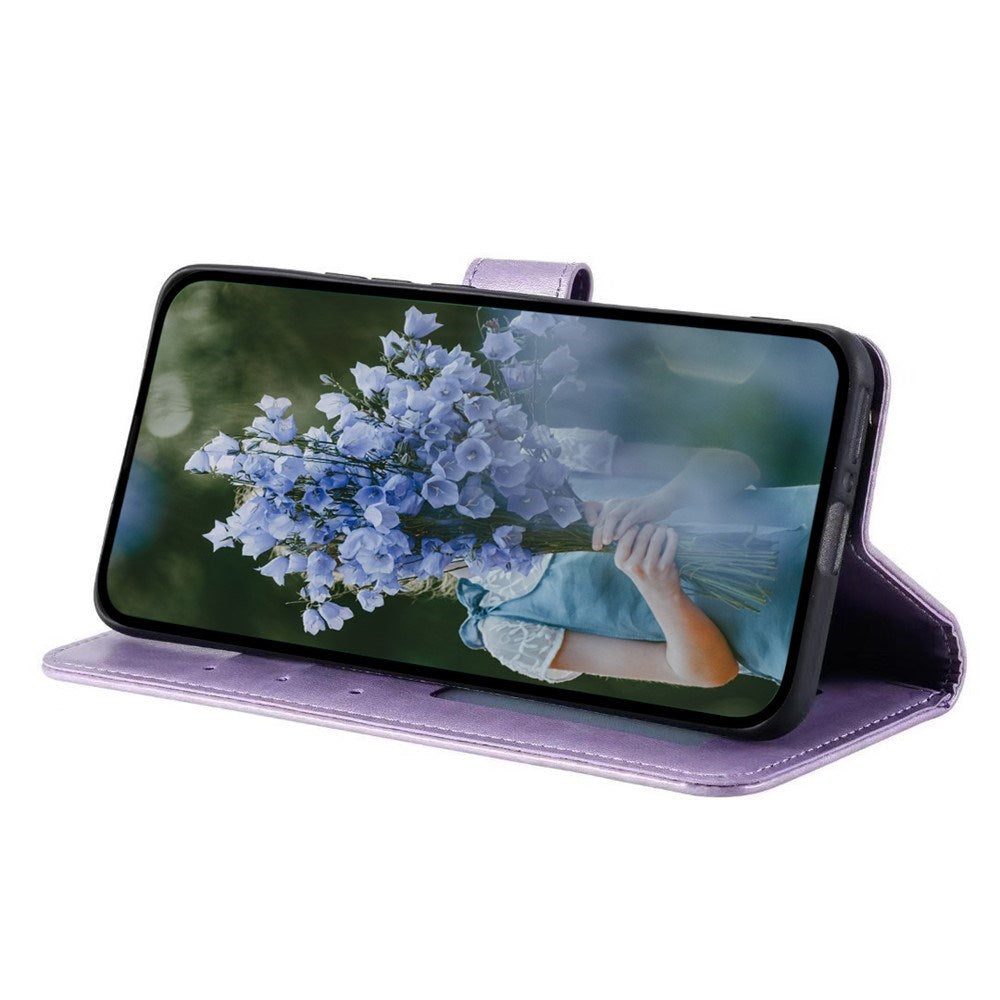 OnePlus 15R EIDERWOOD Kunstlæder Flip Cover m. Mønster - Lilla