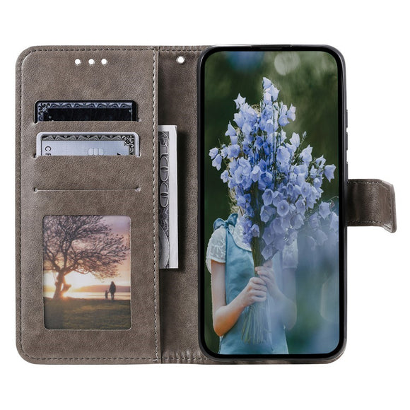 OnePlus 15R EIDERWOOD Kunstlæder Flip Cover m. Mønster - Grå