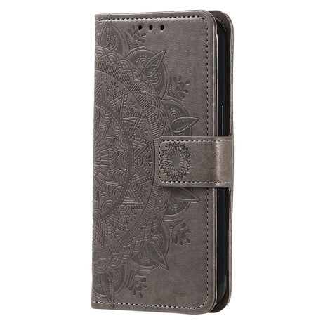OnePlus 15R EIDERWOOD Kunstlæder Flip Cover m. Mønster - Grå
