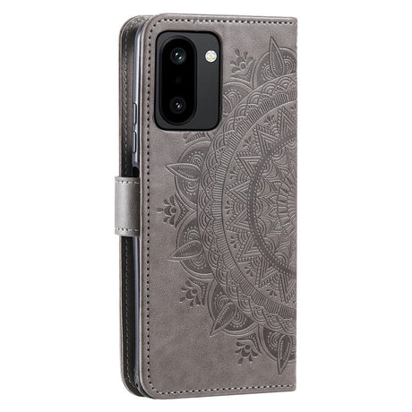 OnePlus 15R EIDERWOOD Kunstlæder Flip Cover m. Mønster - Grå