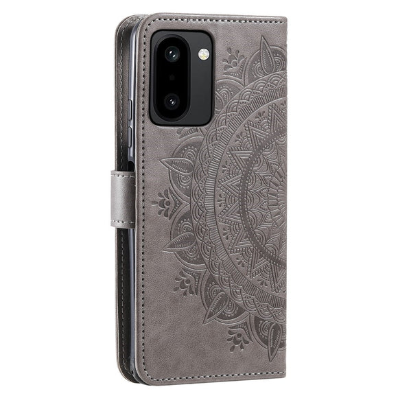 OnePlus 15R EIDERWOOD Kunstlæder Flip Cover m. Mønster - Grå
