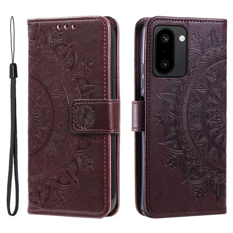 OnePlus 15R EIDERWOOD Kunstlæder Flip Cover m. Mønster - Brun