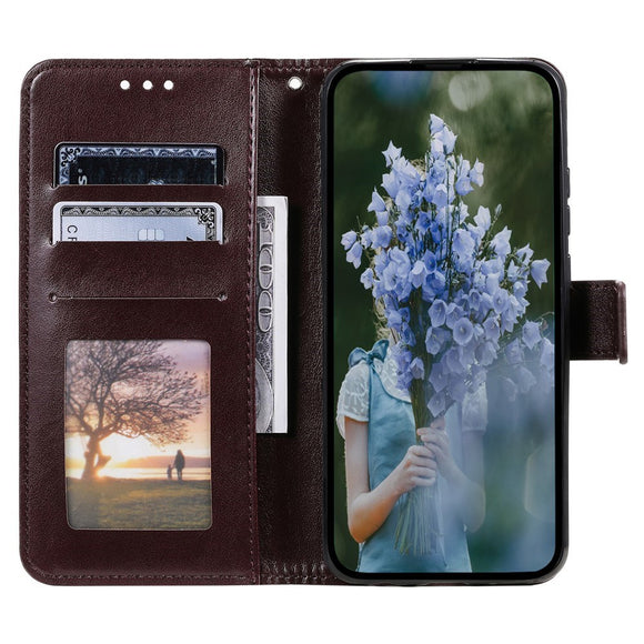 OnePlus 15R EIDERWOOD Kunstlæder Flip Cover m. Mønster - Brun