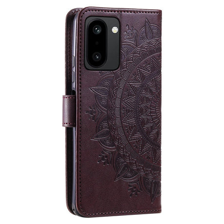 OnePlus 15R EIDERWOOD Kunstlæder Flip Cover m. Mønster - Brun