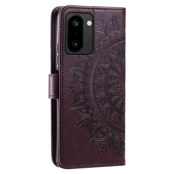 OnePlus 15R EIDERWOOD Kunstlæder Flip Cover m. Mønster - Brun