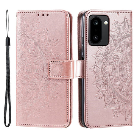 OnePlus 15R EIDERWOOD Kunstlæder Flip Cover m. Mønster - Lyserød