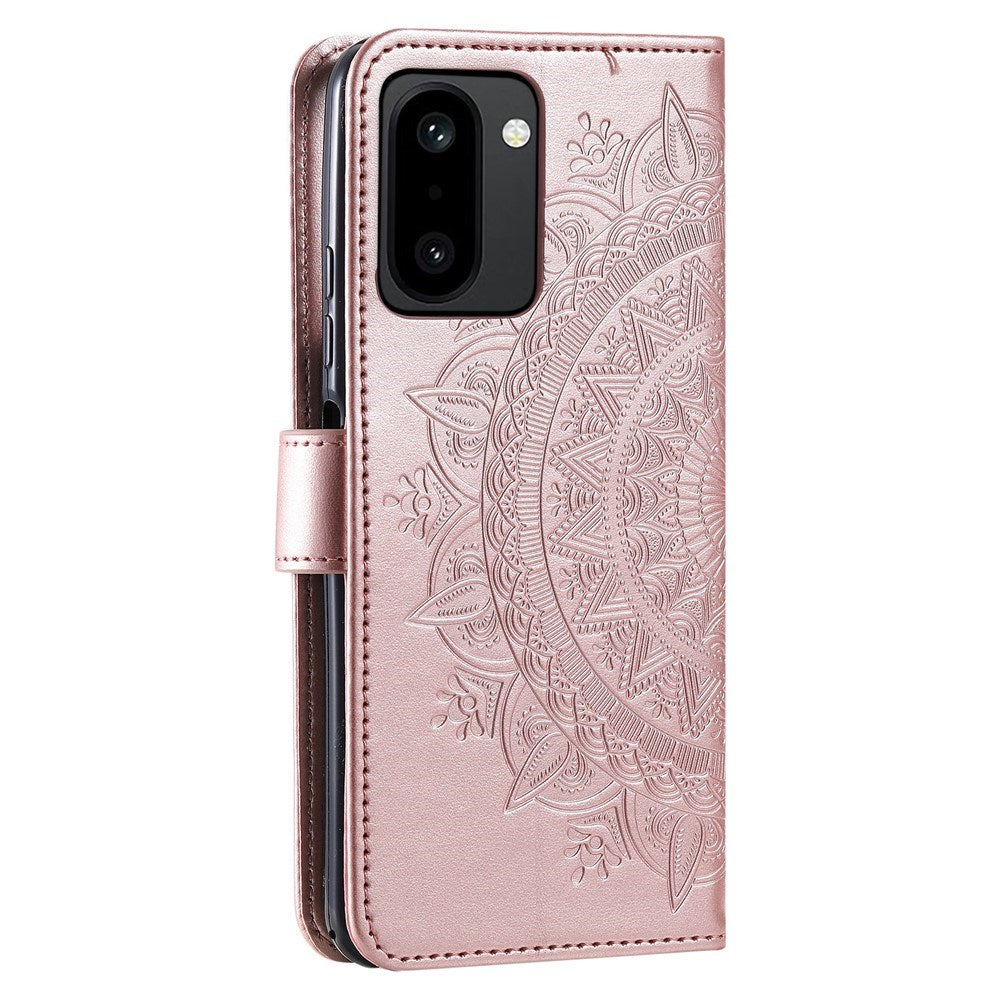 OnePlus 15R EIDERWOOD Kunstlæder Flip Cover m. Mønster - Lyserød