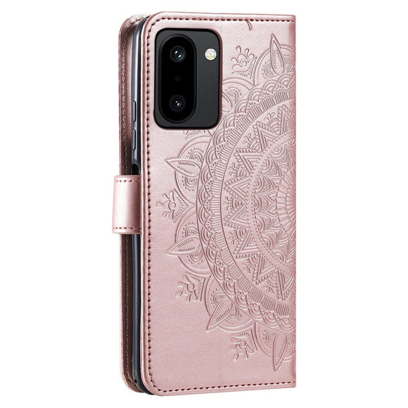 OnePlus 15R EIDERWOOD Kunstlæder Flip Cover m. Mønster - Lyserød