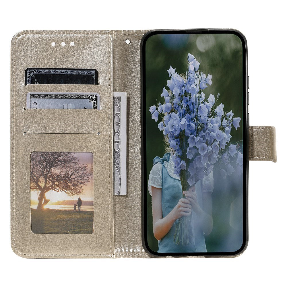 OnePlus 15R EIDERWOOD Kunstlæder Flip Cover m. Mønster - Guld