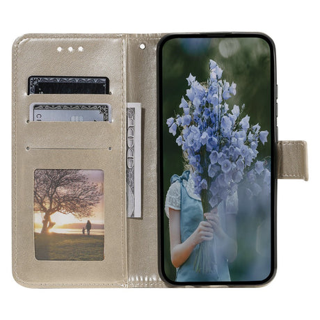 OnePlus 15R EIDERWOOD Kunstlæder Flip Cover m. Mønster - Guld