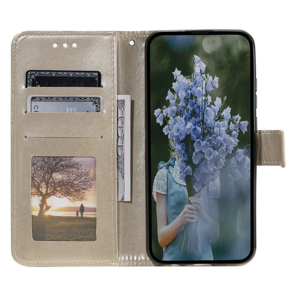 OnePlus 15R EIDERWOOD Kunstlæder Flip Cover m. Mønster - Guld