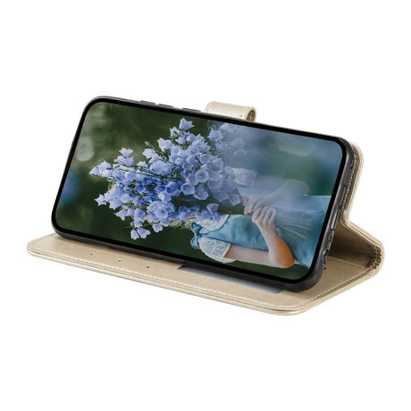 OnePlus 15R EIDERWOOD Kunstlæder Flip Cover m. Mønster - Guld