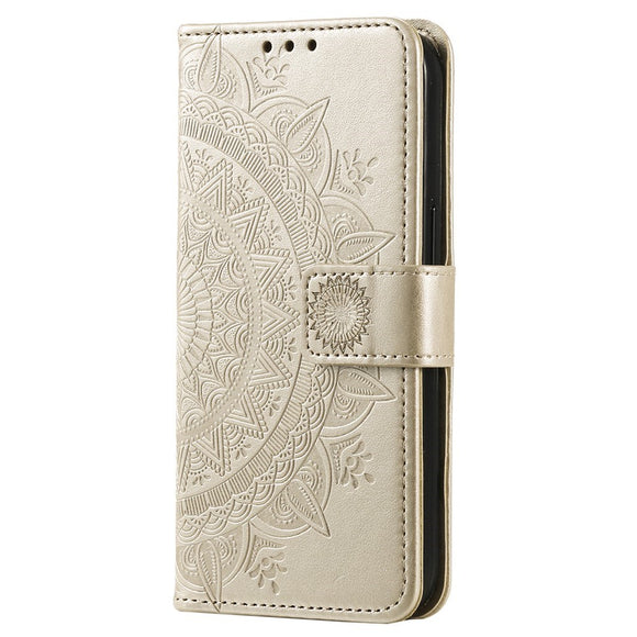OnePlus 15R EIDERWOOD Kunstlæder Flip Cover m. Mønster - Guld