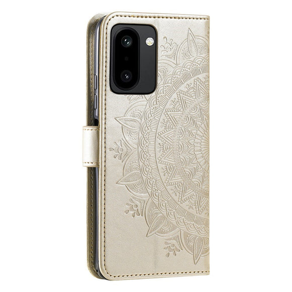 OnePlus 15R EIDERWOOD Kunstlæder Flip Cover m. Mønster - Guld