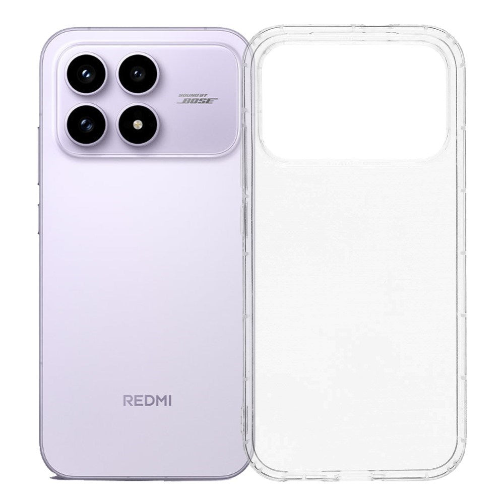 Xiaomi Poco F8 Pro EIDERWOOD Stødabsorberende Fleksibelt Plast Cover - Gennemsigtig
