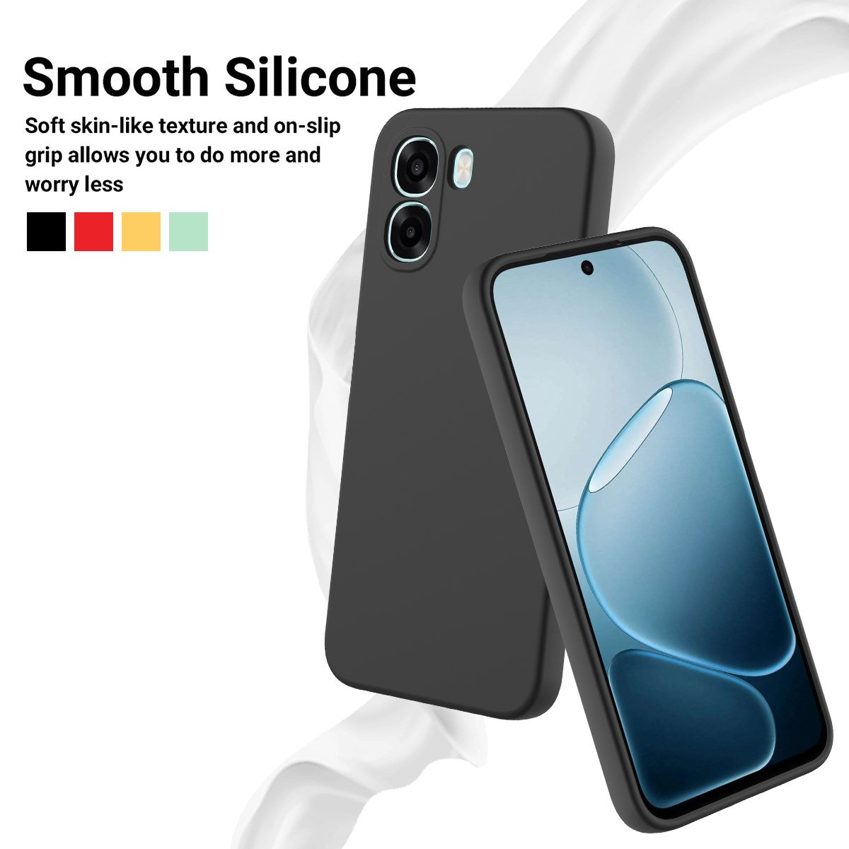 OPPO A6x EIDERWOOD Silikone Cover m. Strop - Sort