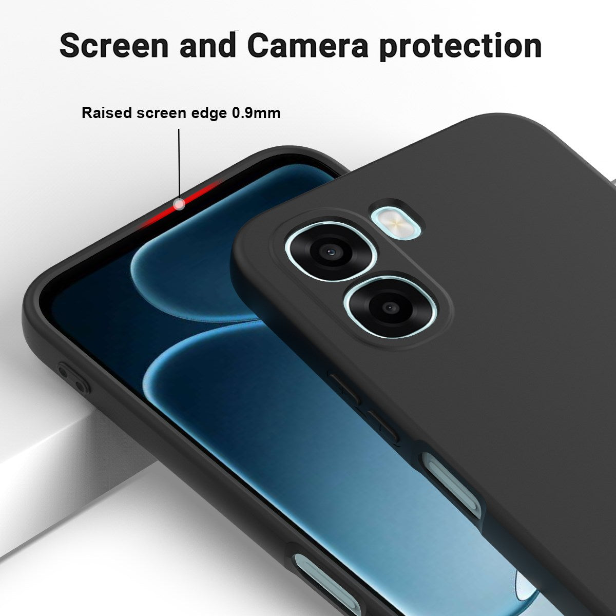 OPPO A6x EIDERWOOD Silikone Cover m. Strop - Sort