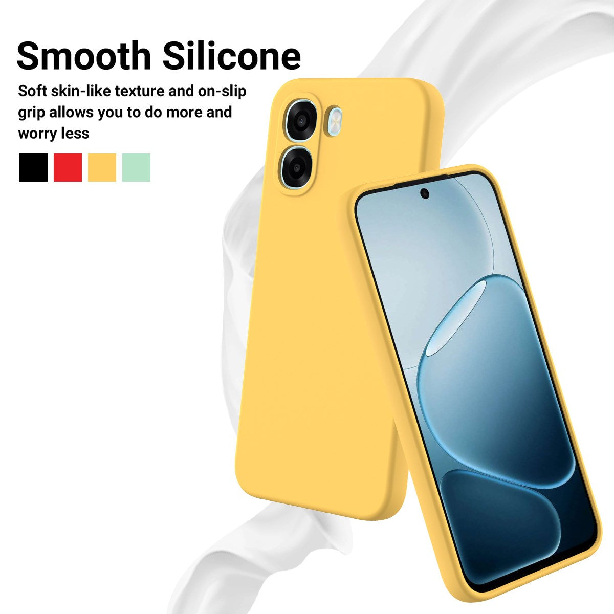 OPPO A6x EIDERWOOD Silikone Cover m. Strop - Gul