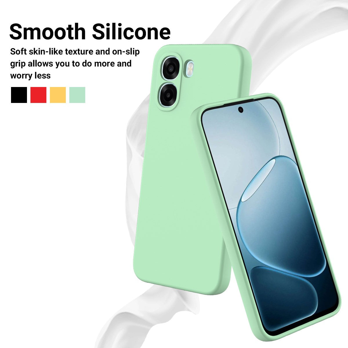 OPPO A6x EIDERWOOD Silikone Cover m. Strop - Grøn
