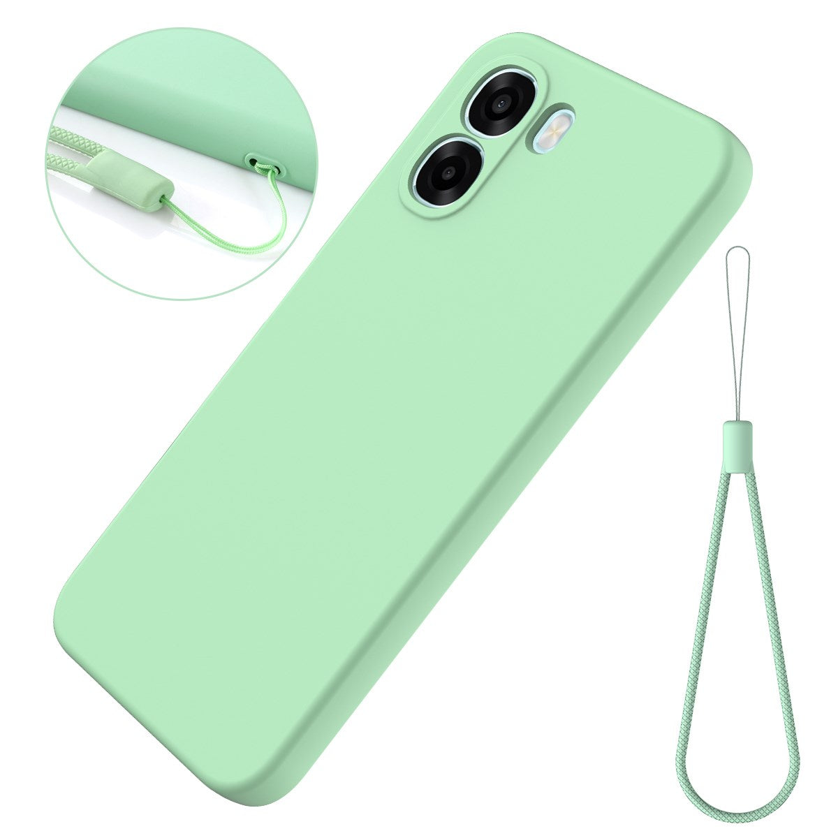 OPPO A6x EIDERWOOD Silikone Cover m. Strop - Grøn