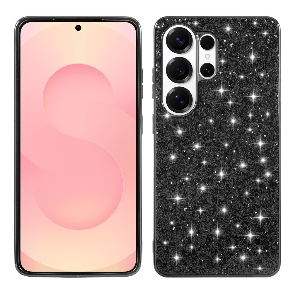 Samsung Galaxy S26 Ultra EIDERWOOD Hybrid Glitter Cover - Sort