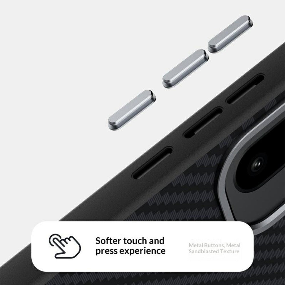 OnePlus 15R EIDERWOOD Magnetisk Carbon Cover - MagSafe Kompatibel - Sort