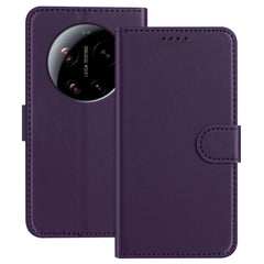 Xiaomi 17 Ultra EIDERWOOD Kunstlæder Flip Cover m. Kortholder & Ståfunktion - Lilla