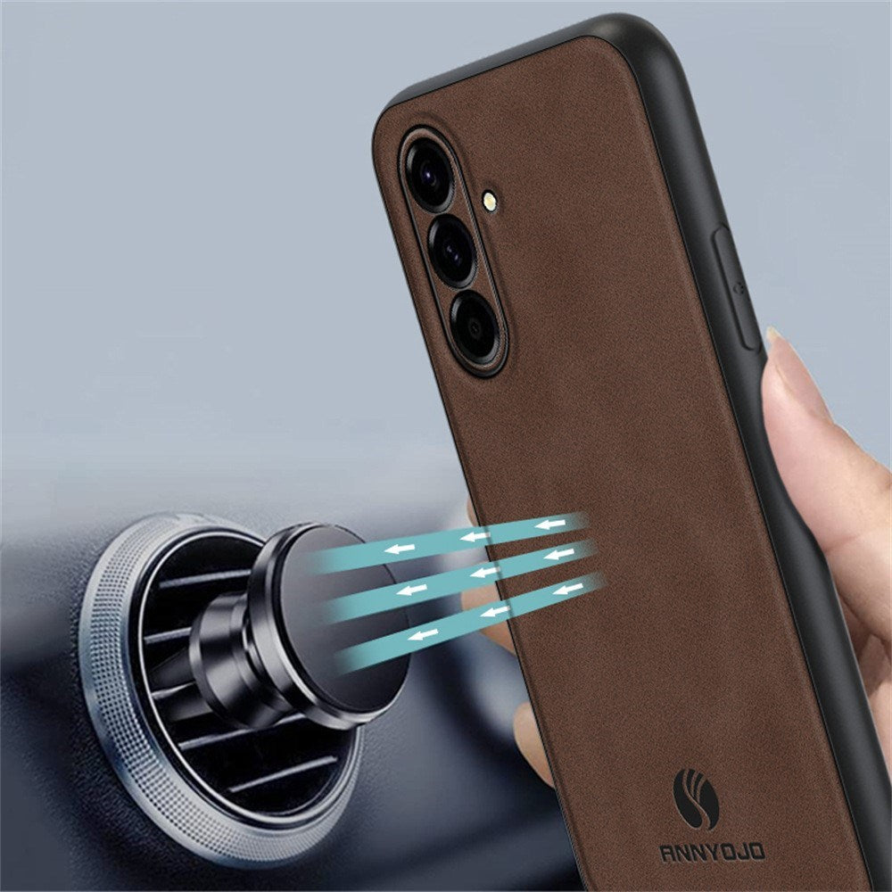 Samsung Galaxy A27 EIDERWOOD Hybrid Cover med Kunstlæder - Grå