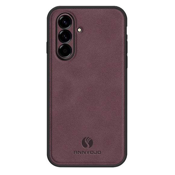 Samsung Galaxy A27 EIDERWOOD Hybrid Cover med Kunstlæder - Vinrød