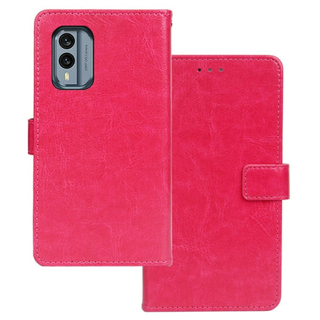Nokia X30 Læder Cover m. Pung - Lyserød