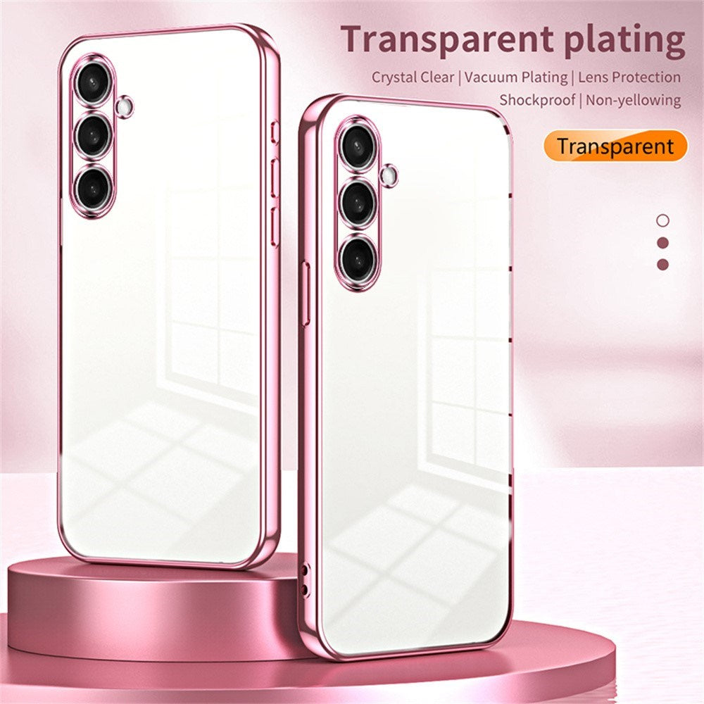 Samsung Galaxy A27 EIDERWOOD Fleksibelt Plastik Cover - Blank Overflade - Gennemsigtig / Lyserød