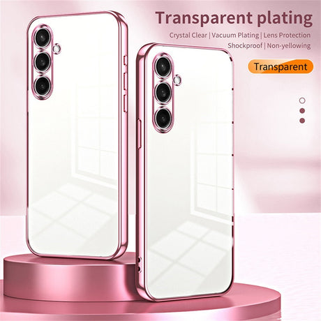 Samsung Galaxy A27 EIDERWOOD Fleksibelt Plastik Cover - Blank Overflade - Gennemsigtig / Lyserød