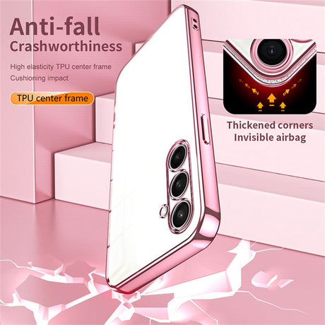 Samsung Galaxy A27 EIDERWOOD Fleksibelt Plastik Cover - Blank Overflade - Gennemsigtig / Lyserød