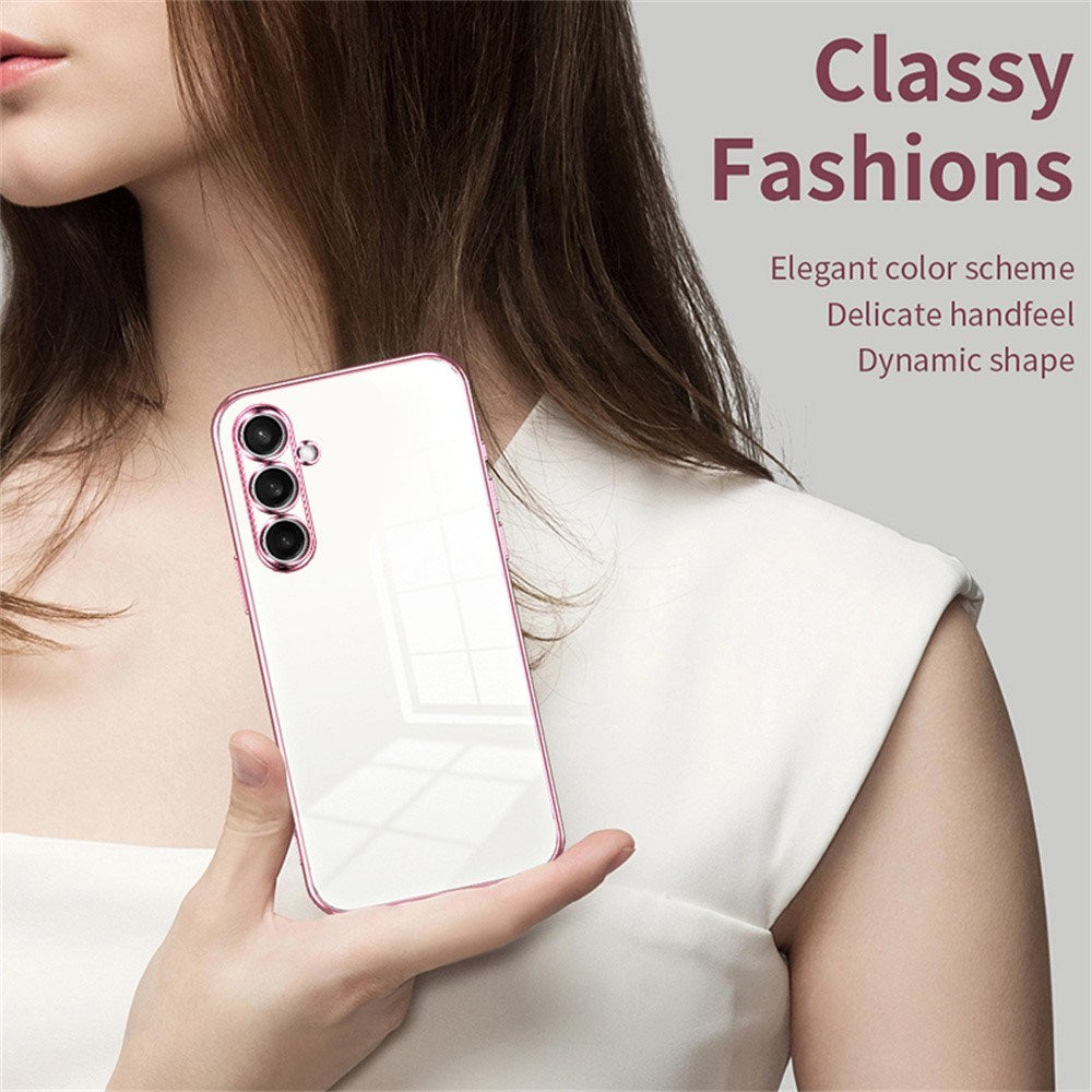 Samsung Galaxy A27 EIDERWOOD Fleksibelt Plastik Cover - Blank Overflade - Gennemsigtig / Blå