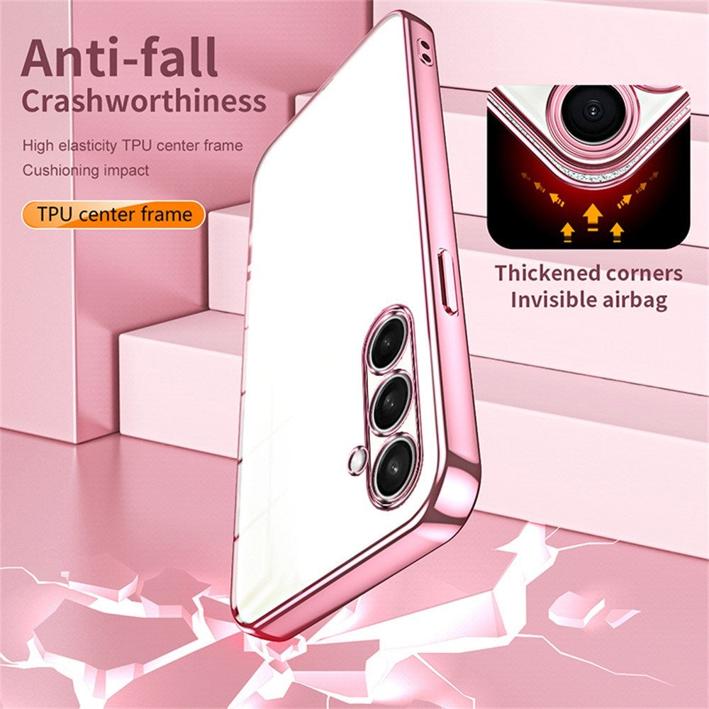Samsung Galaxy A27 EIDERWOOD Fleksibelt Plastik Cover - Blank Overflade - Gennemsigtig / Sølv