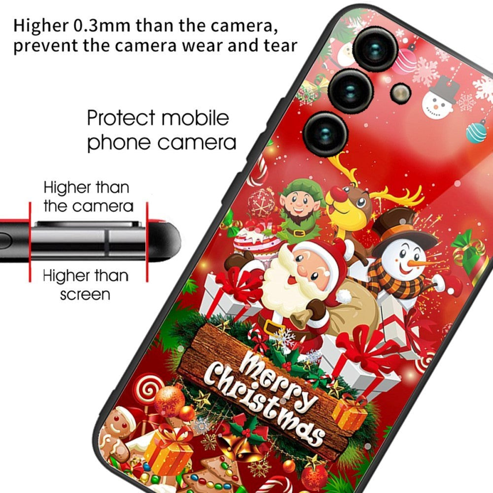Samsung Galaxy A14 / A14 (5G) Jule Cover m. Glasbagside - Merry Christmas