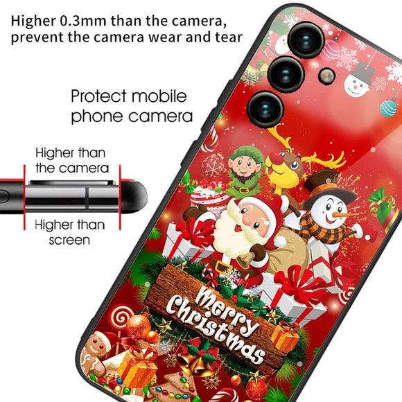 Samsung Galaxy A14 / A14 (5G) Jule Cover m. Glasbagside - Merry Christmas