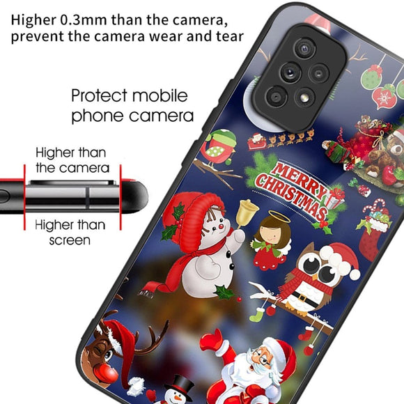 Samsung Galaxy A53 (5G) Jule Cover m. Glasbagside - Julefigurer