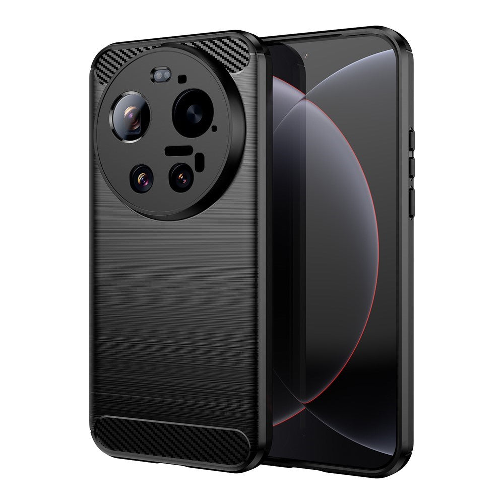 Xiaomi 17 Ultra EIDERWOOD Brushed Carbon Cover - Sort