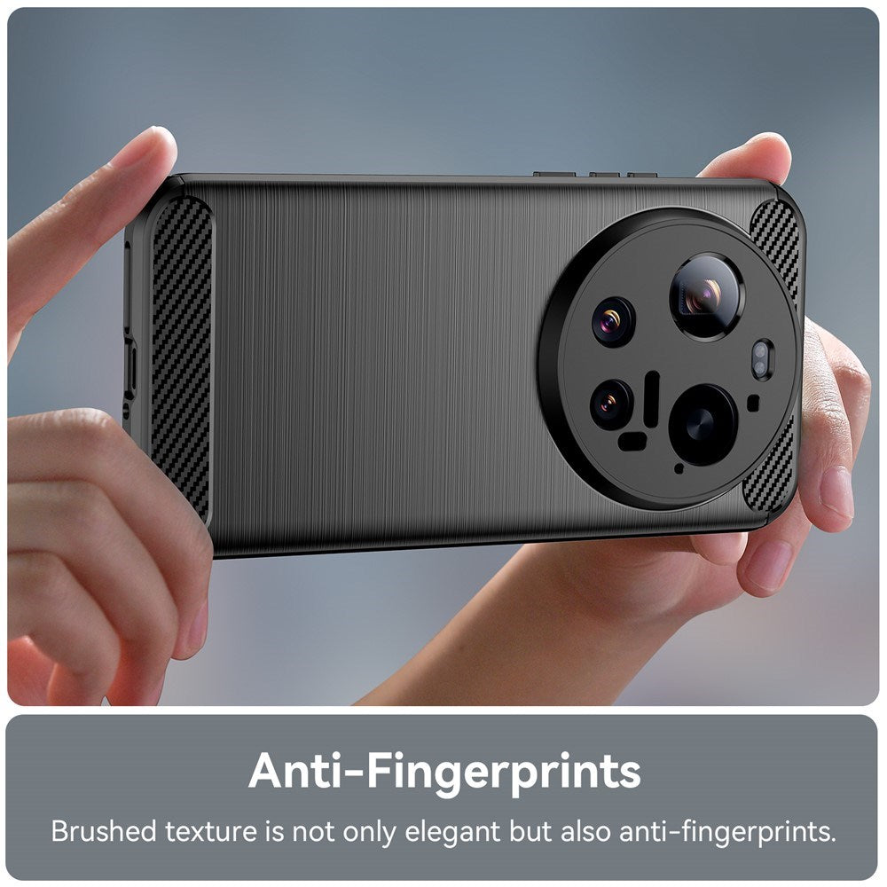 Xiaomi 17 Ultra EIDERWOOD Brushed Carbon Cover - Sort
