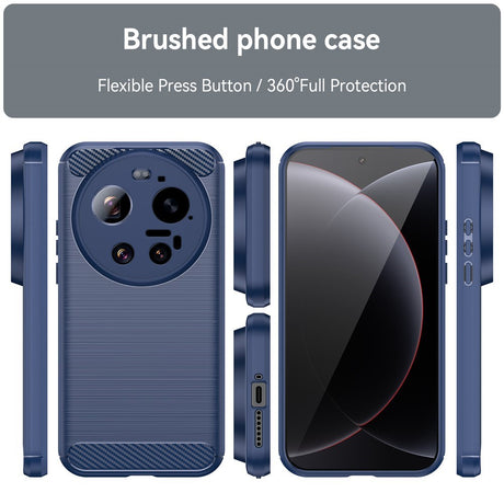 Xiaomi 17 Ultra EIDERWOOD Brushed Carbon Cover - Blå