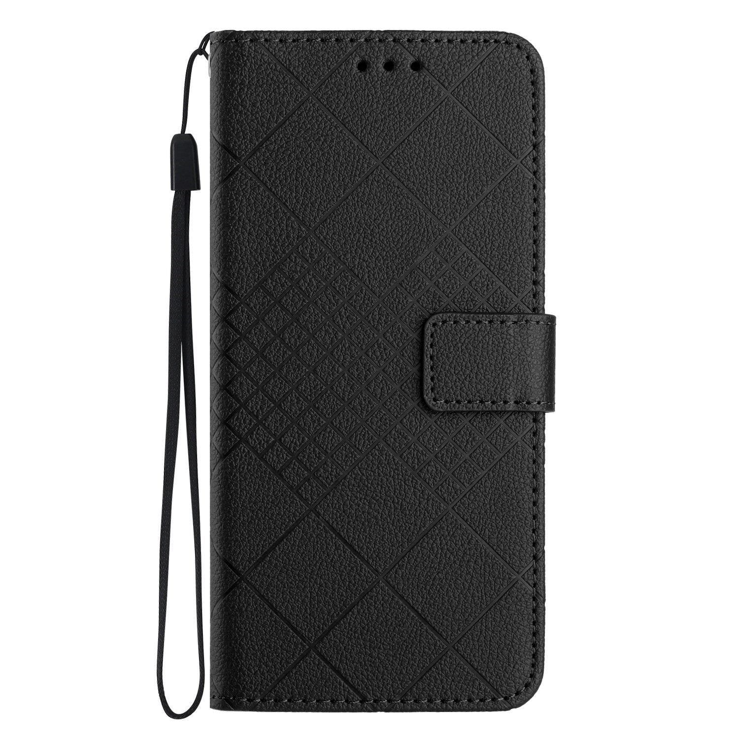 OPPO Reno15 (5G) EIDERWOOD Kunstlæder Flip Cover m. Strop - Sort