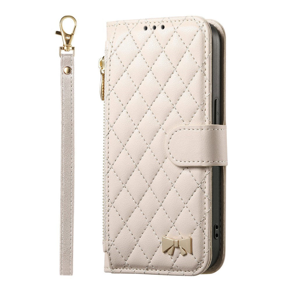 iPhone 18 Pro Max / 17 Pro Max EIDERWOOD Kunstlæder Flip Cover m. Tekstur & Strop - Hvid
