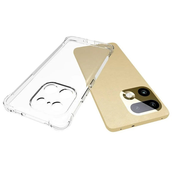 Realme 16 Pro+ WANLONFENG Fleksibelt Plastik Cover m. Forstærkede Hjørner - Gennemsigtig