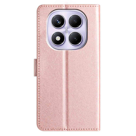 Xiaomi Redmi Note 15 (5G) / Poco M8 (5G) EIDERWOOD Kunstlæder Flip Cover m. Strop - Rose Gold