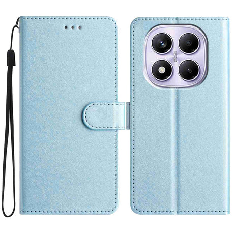 Xiaomi Redmi Note 15 (5G) / Poco M8 (5G) EIDERWOOD Kunstlæder Flip Cover m. Strop - Blå