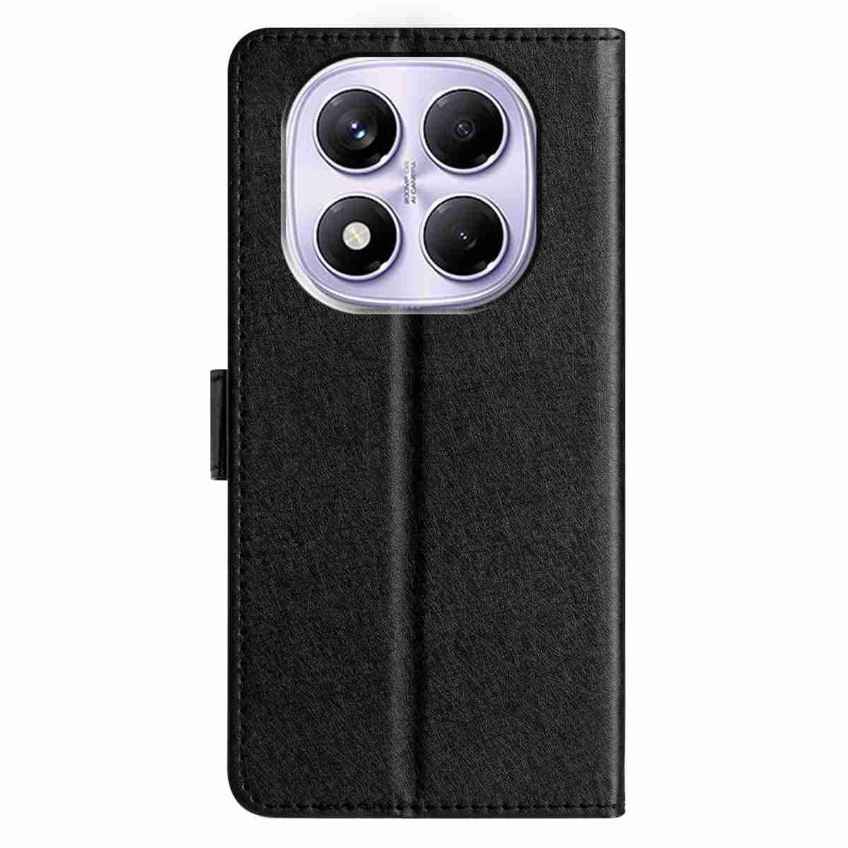 Xiaomi Redmi Note 15 (5G) / Poco M8 (5G) EIDERWOOD Kunstlæder Flip Cover m. Strop - Sort